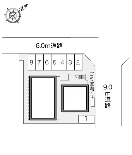 ★手数料０円★白井市西白井１丁目 月極駐車場